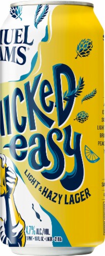 Samuel Adams® Wicked Easy Light & Hazy Lager Perspective: right