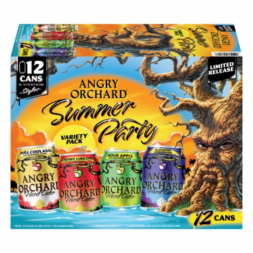 Angry Orchard Hard Cider Summer Party Pack Variety Beer Perspective: right