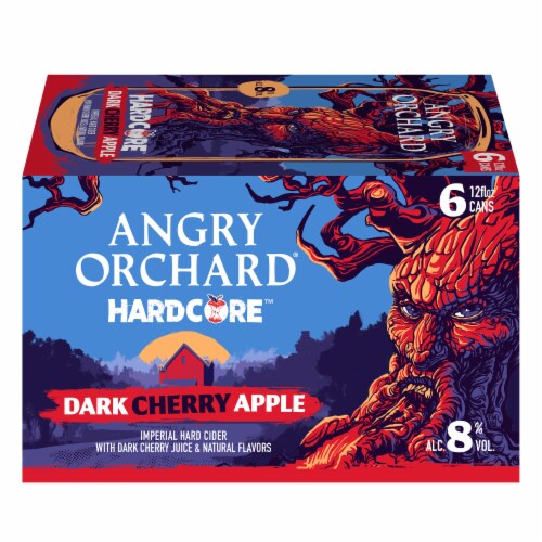 Angry Orchard® Hardcore Dark Cherry Apple Hard Cider Beer Perspective: right