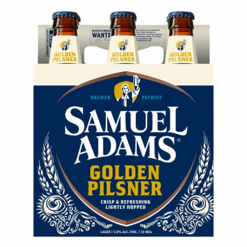 Samuel Adams Golden Pilsner Beer Perspective: right