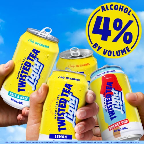 Twisted Tea Light Variety Party Pack Hard Iced Tea Perspective: right
