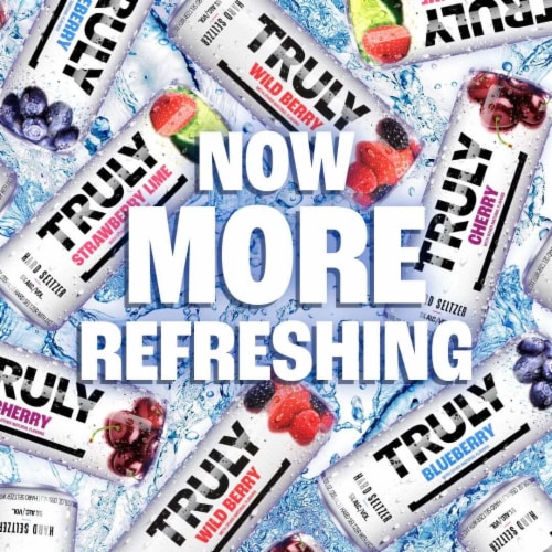 TRULY Wild Berry Hard Seltzer Perspective: right