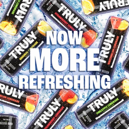 TRULY Hard Seltzer Strawberry Lemonade Perspective: right