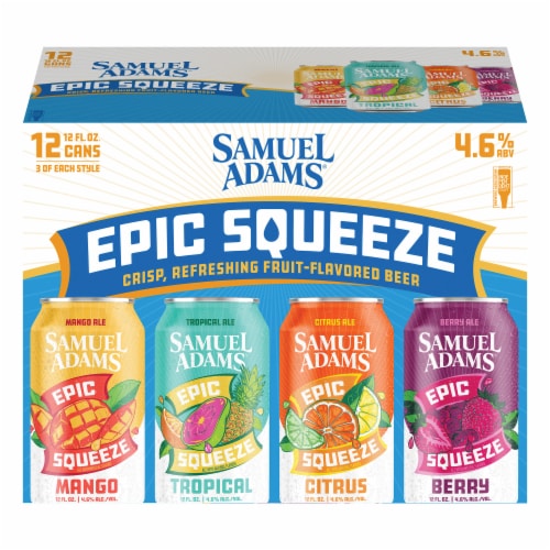 Samuel Adams Epic Squeeze Variety Pack Fruit Ale Beer Perspective: right
