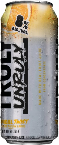 TRULY Unruly Tropical Twist Hard Seltzer Can Perspective: right