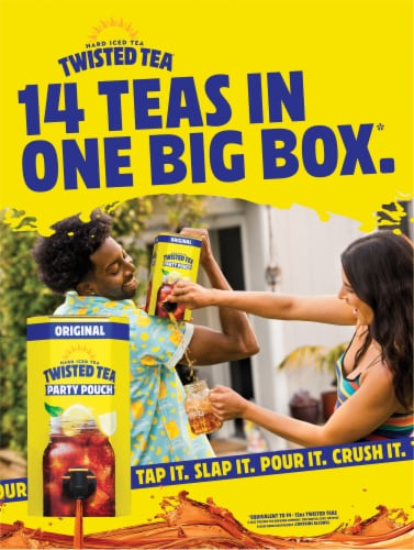 Twisted Tea Original Party Pouch Hard Iced Tea Perspective: right