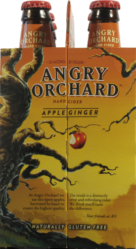Angry Orchard Apple Ginger Bottles Perspective: right