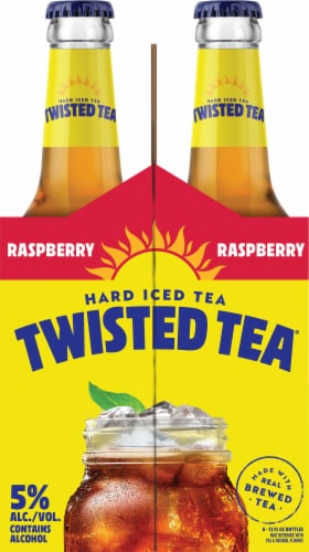Twisted Tea Raspberry Hard Iced Tea Perspective: right