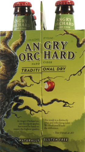 Angry Orchard Traditional Dry Cider Perspective: right