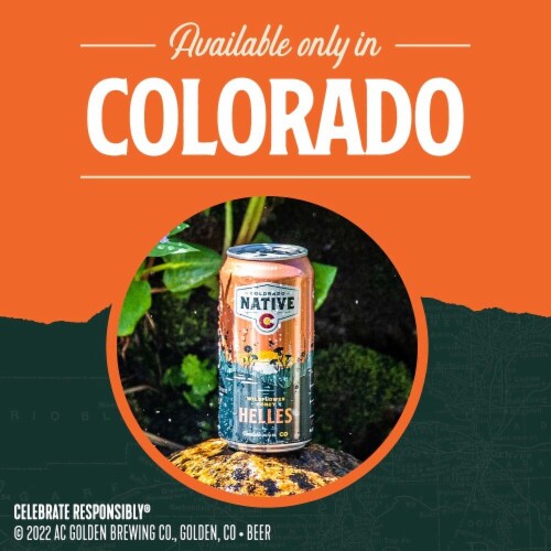 Colorado Native Wldflw Hon Hls Pale Lager Beer Cans Perspective: right