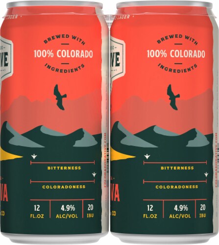 Colorado Nativa Mexican Style Lager Beer Perspective: right