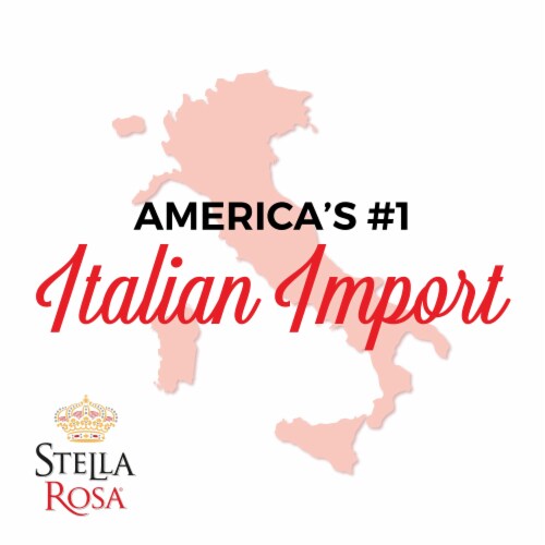 Stella Rosa Moscato d'Asti DOCG Italian Semi-Sweet White Wine Perspective: right