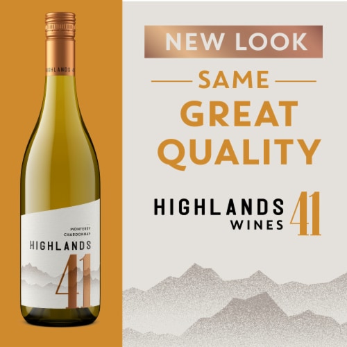 Highlands 41 Monterey Chardonnay California White Wine Perspective: right