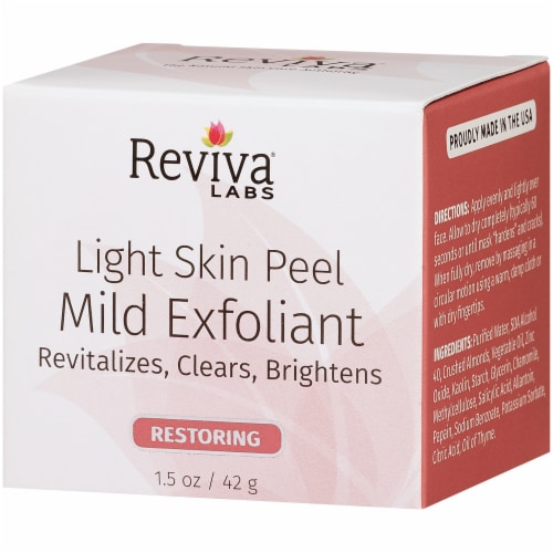 Reviva Labs Restoring Light Skin Peel Mild Exfoliant Perspective: right