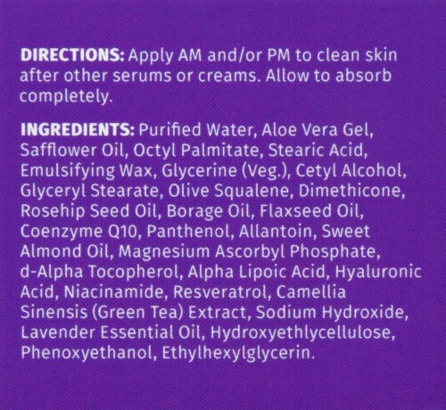 Reviva Labs Antioxidant Skin Smoothing Day Cream Perspective: right