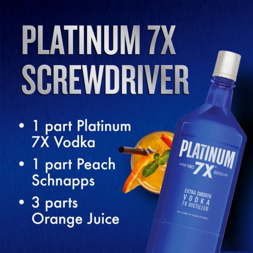 Platinum 7X Seven Times Distilled Extra Smooth Vodka Perspective: right