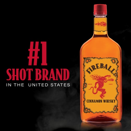 Fireball Hot Cinnamon Blended Whisky Perspective: right