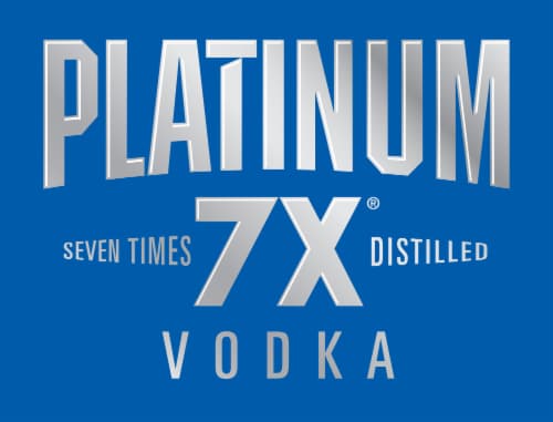 Platinum 7X Seven Times Distilled Extra Smooth Vodka Perspective: right