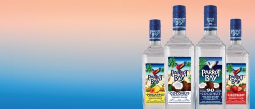 Parrot Bay Coconut Rum Perspective: right