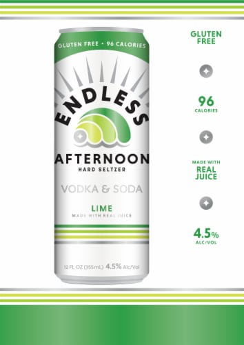 Endless Summer Lime Hard Seltzer Perspective: right