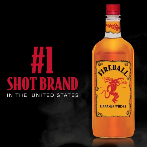 Fireball Hot Cinnamon Blended Whisky Perspective: right
