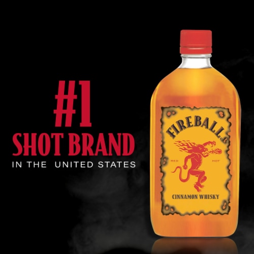 Fireball Hot Cinnamon Blended Whiskey Perspective: right