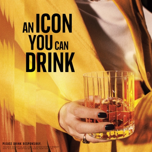 Johnnie Walker Whisky - Blended Scotch JW Black Label Perspective: right