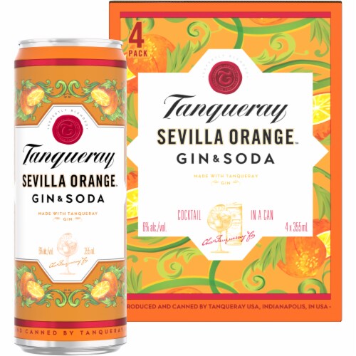 Tanqueray Sevilla Orange Gin & Soda Perspective: right