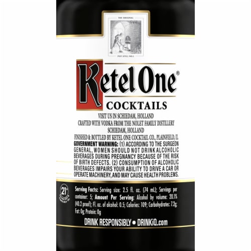Ketel One Espresso Martini Cocktail (Made with Ketel One Vodka), 375 mL Perspective: right