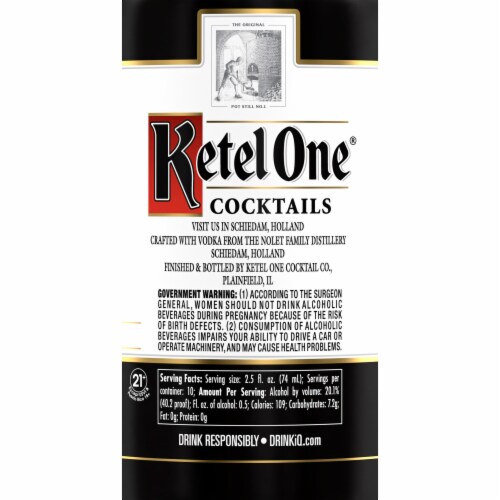 Ketel One Espresso Martini Cocktail (Made with Ketel One Vodka), 750 mL Perspective: right