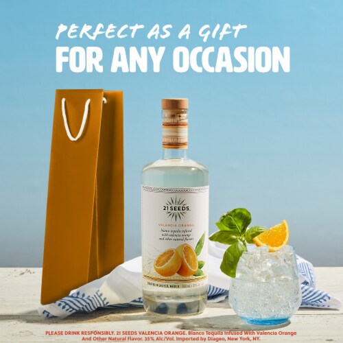 21 Seeds Tequila Valencia Orange Perspective: right