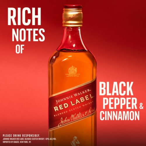 Johnnie Walker Red Label Blended Scotch Whisky Perspective: right