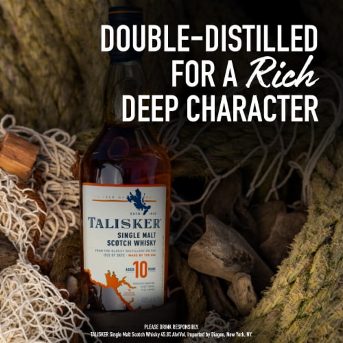 Talisker Whisky - Single Malt Scotch 10YO Perspective: right
