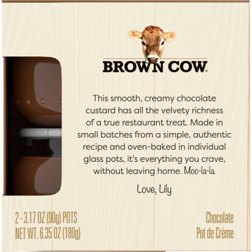 Brown Cow® Chocolate Pot de Creme Perspective: right