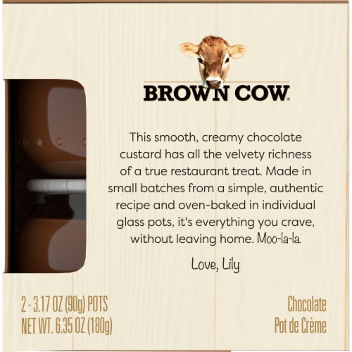 Brown Cow® Chocolate Pot de Creme Perspective: right
