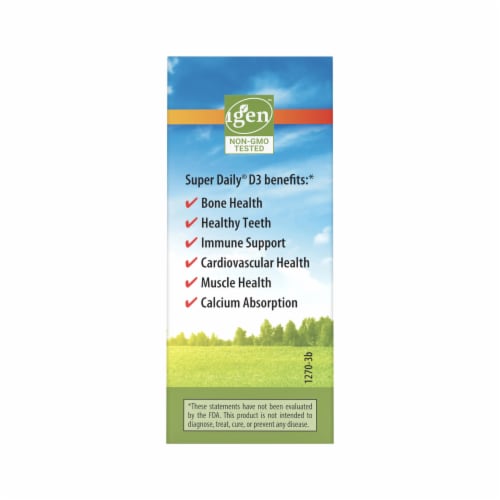 Carlson Super Daily D3 Dietary Supplement 1000 IU Perspective: right