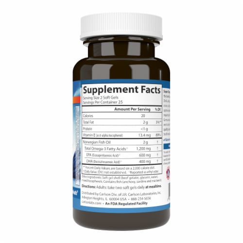 Carlson Super Omega-3 Fish Oil Perspective: right