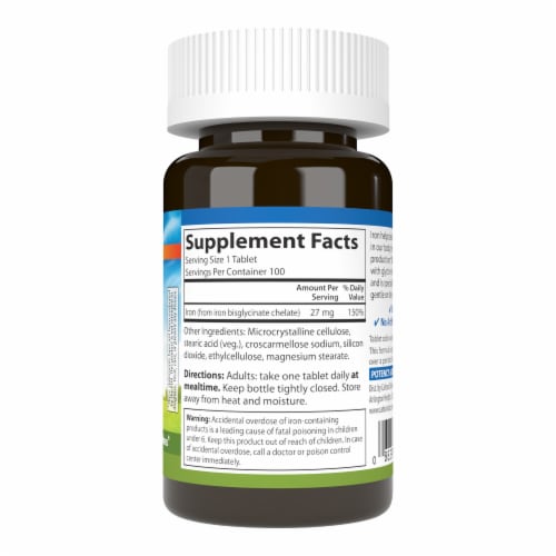 Carlson® Chelated Iron Dietary Supplement Perspective: right