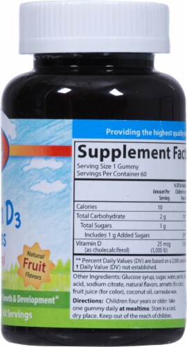 Carlson Labs Kids Vitamin D3 Gummies Perspective: right