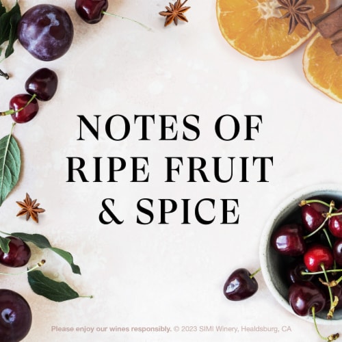 SIMI California Pinot Noir Red Wine Perspective: right