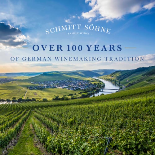 Schmitt Sohne Liebfraumilch German White Wine Blend Perspective: right