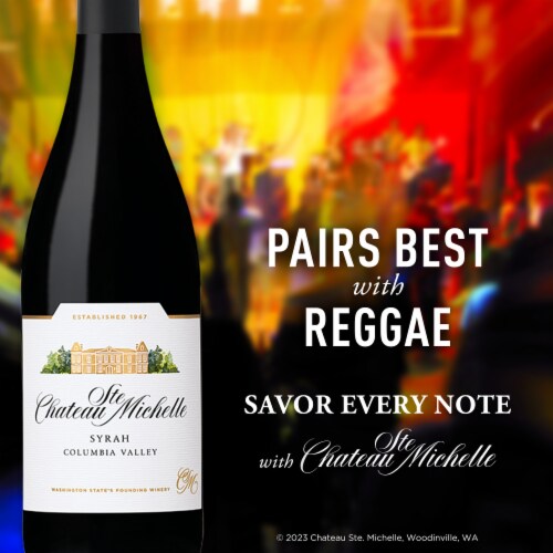 Chateau Ste Michelle Columbia Valley Syrah Washington Red Wine Perspective: right