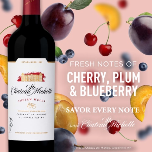 Chateau Ste Michelle Indian Wells Cabernet Sauvignon Washington Red Wine Perspective: right