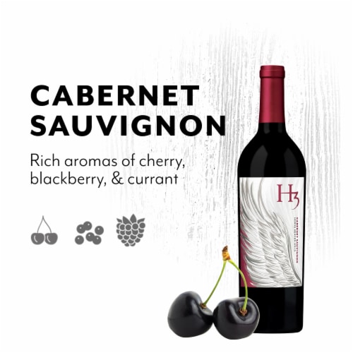 H3 Cabernet Sauvignon Washington Red Wine Perspective: right