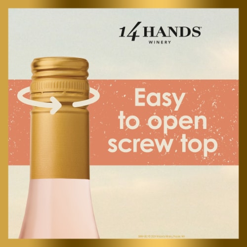 14 Hands® Rosé Washington Wine Perspective: right