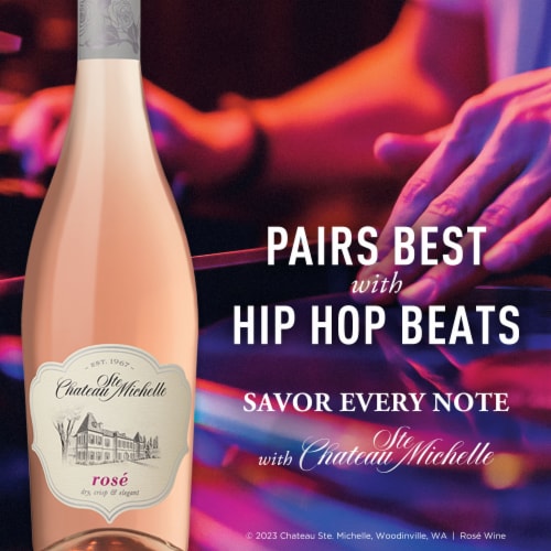 Chateau Ste Michelle Columbia Valley Rosé Washington Wine Perspective: right