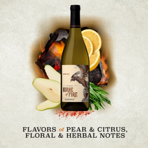 Borne of Fire Chardonnay Washington White Wine Perspective: right