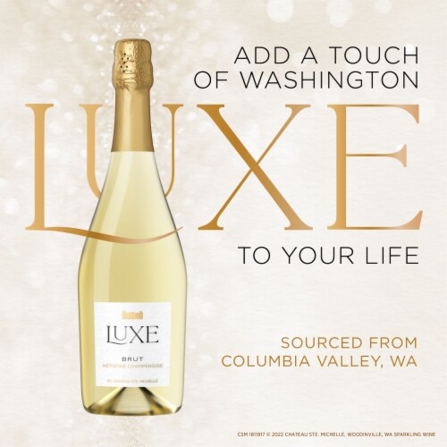 Chateau Ste Michelle Luxe Brut Washington Sparkling Wine Perspective: right