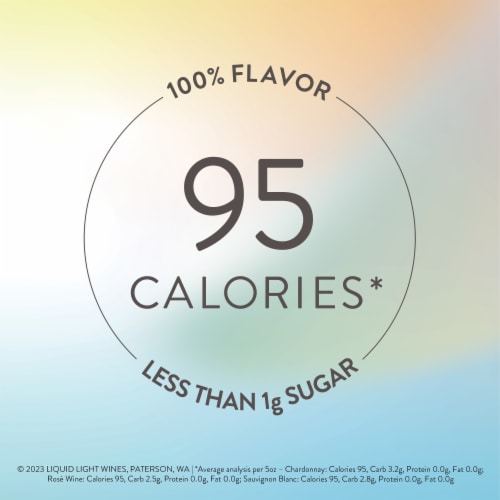 Liquid Light Rosé Washington Low Calorie Low Sugar Low Carb Rosé Wine Perspective: right