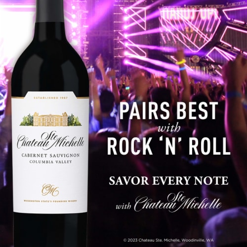 Chateau Ste Michelle Columbia Valley Cabernet Sauvignon Washington Red Wine Perspective: right
